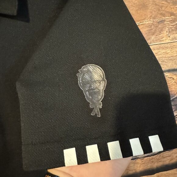 KFC Polo Shirt 2XL Black Kentucky Fried Chicken Short Sleeve Employee Uniform - Picture 5 of 8